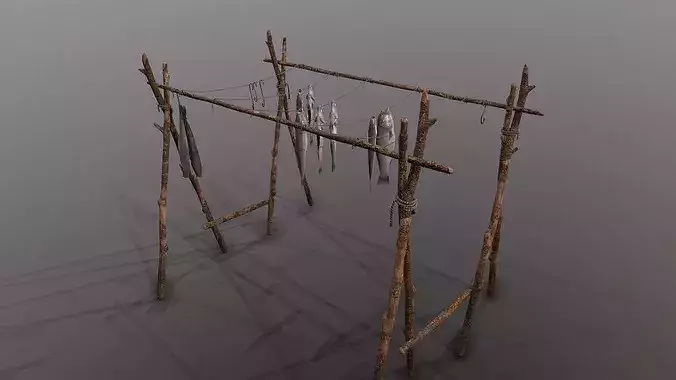 Fish Rack 3D model