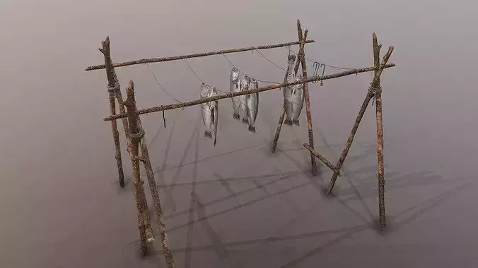 Fish Rack 3D model 3