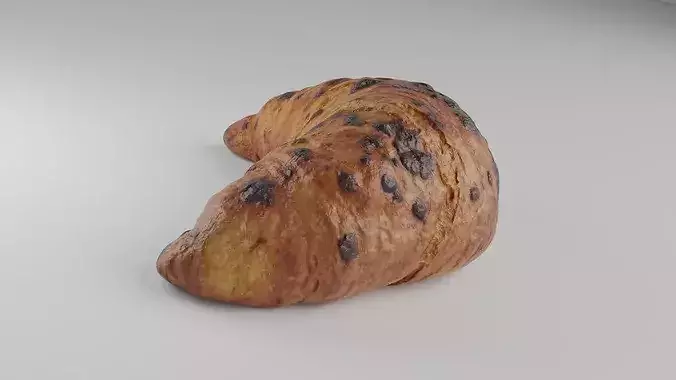 Croissant 3D model 2