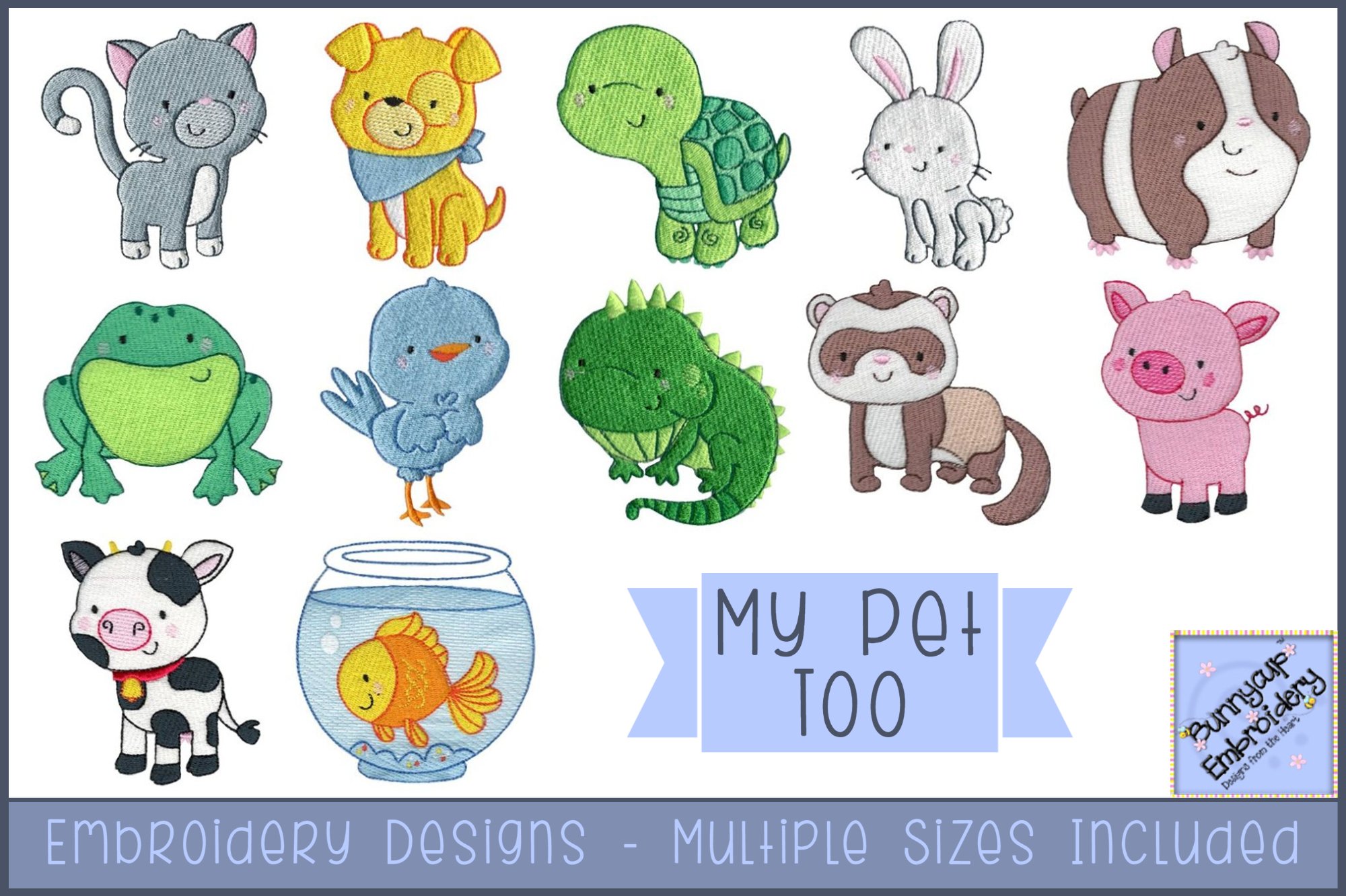 My Pet Too Embroidery Designs