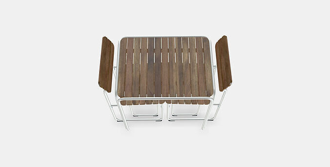 FURUON dining table with 2 chairs  2 stools 3D model 2