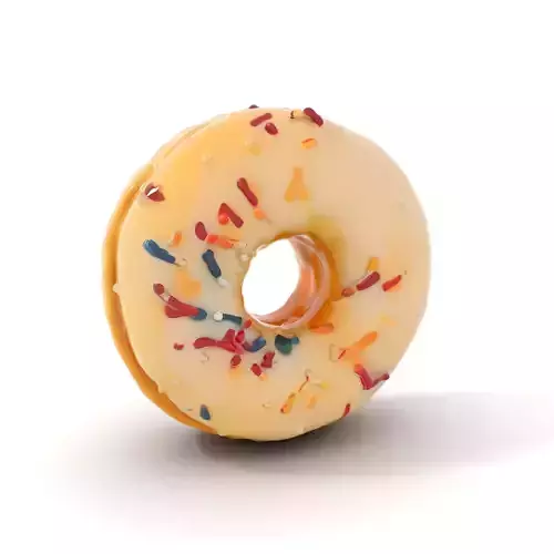 Sprinkle Donut Model Pack Low-poly 3D model