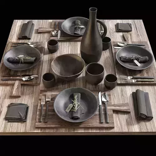 Table setting 15 3D model