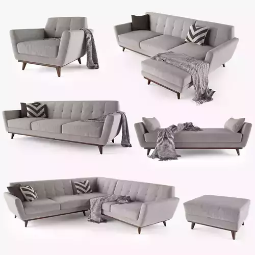 Joybird Hughes Sofa Collection 3D model