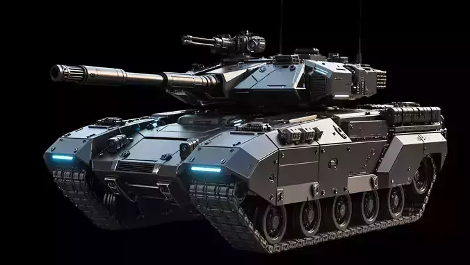 futuristic concept sci-fi design  tank 3D model