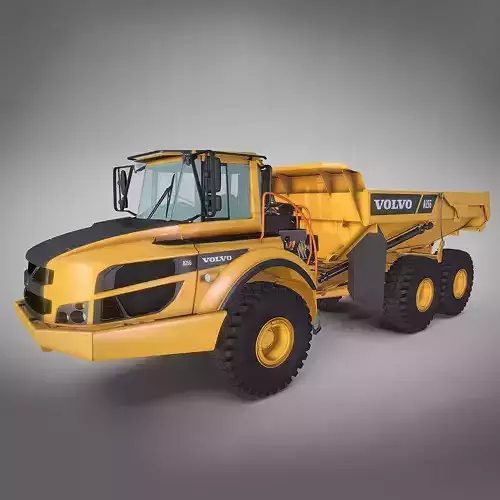 Excavator A25G Low-poly 3D model