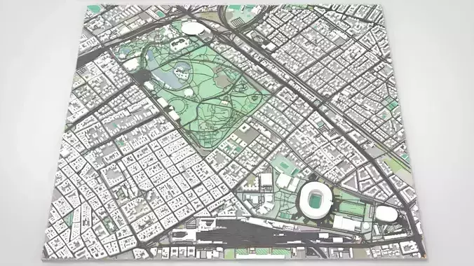 Varosliget park Budapest Hungary 3D model