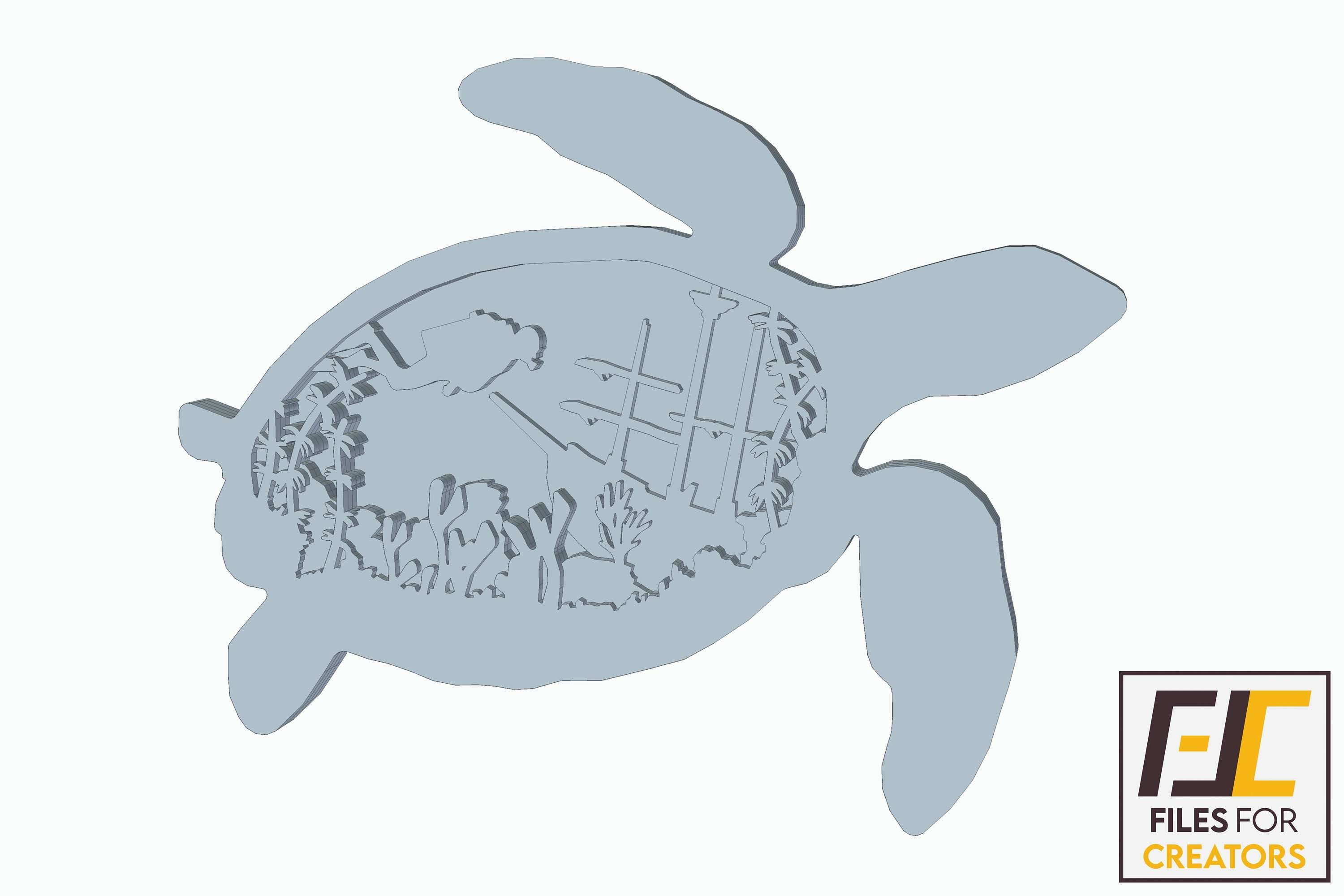 Sea / Ocean Animals Bundle pack / Multi Layer SVG DXF AI Fil 2