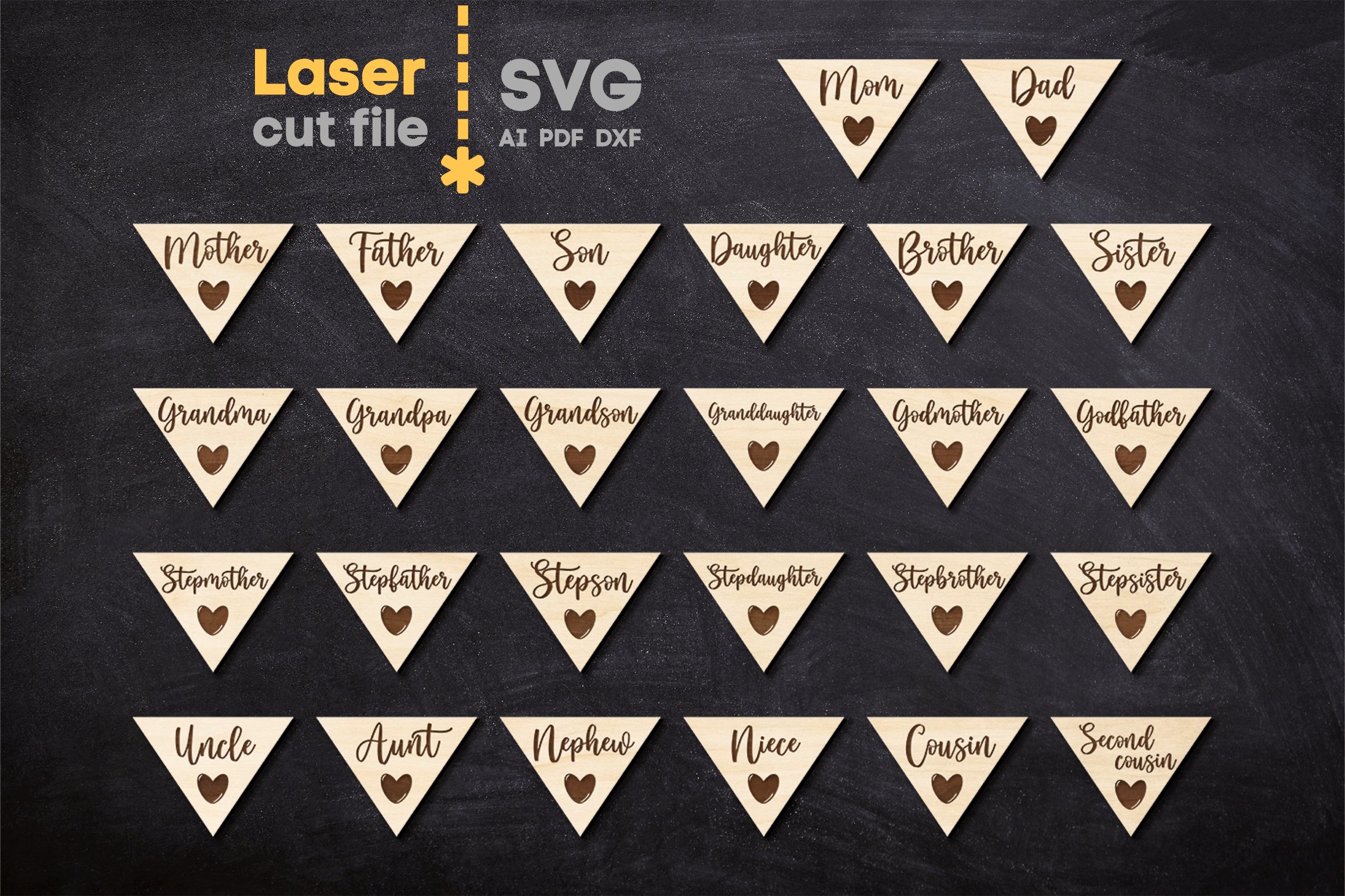 Christmas Tree Toys SVG laser cut files for Glowforge 3