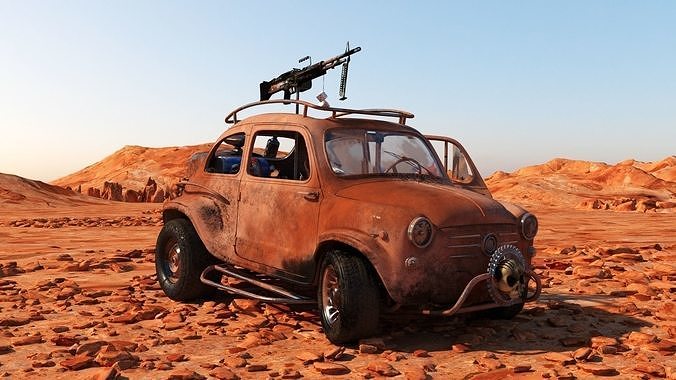 Fiat 600 Apocalypse 3D model 3