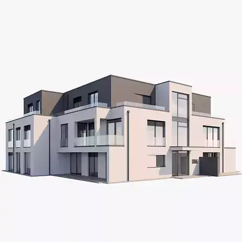 Modern Urban Villa 3D model