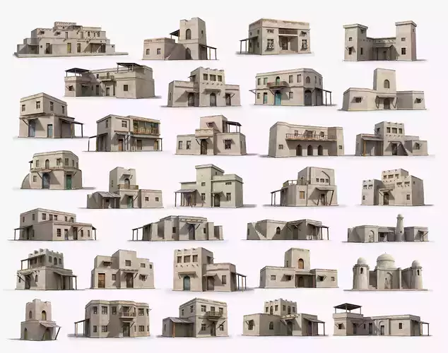 32 Arab Collection 3D Model Pack
