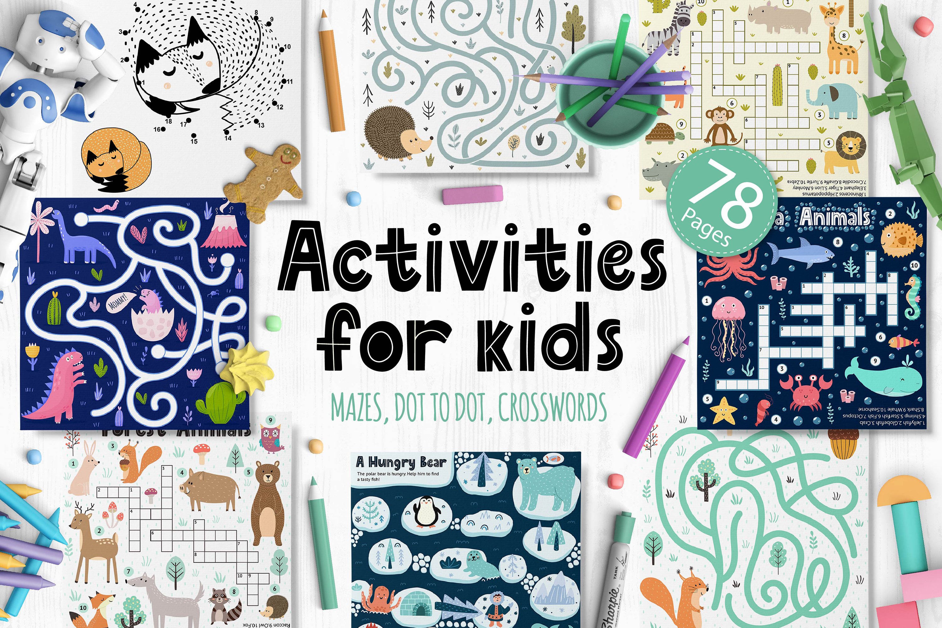 Activity Pages Bundle 622 in 1 3