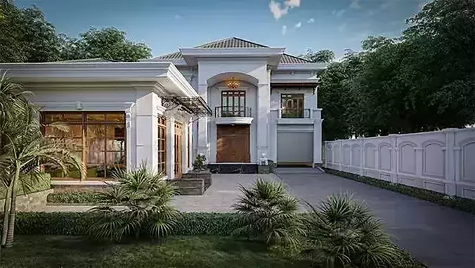 Neo-Classical Villa 3D model
