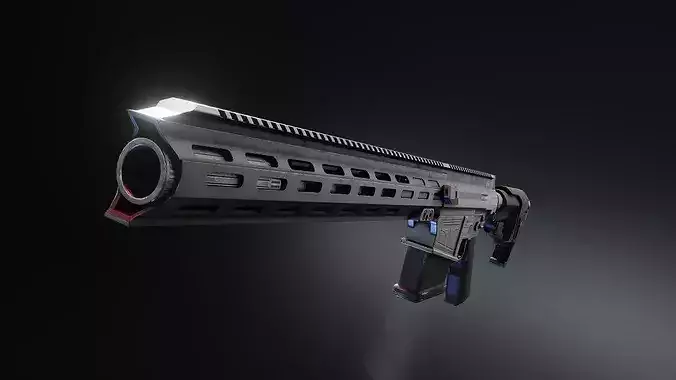 CROM CR-7 500 Blackout Low-poly 3D model