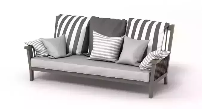 Gervasoni Gray Bench 3D model