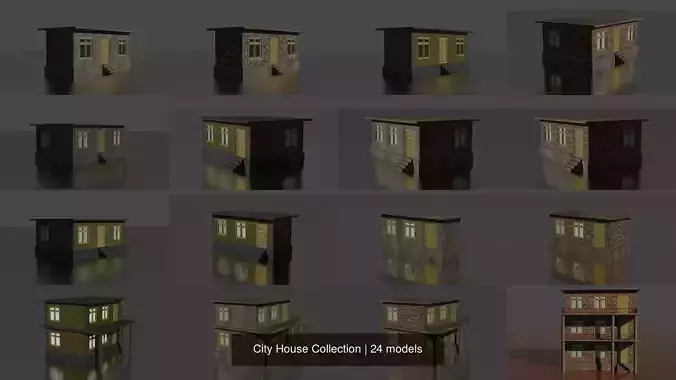 City House Collection 3D Model Pack