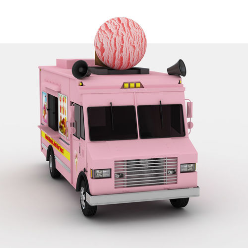 Ice Cream Truck 3 3D model 3