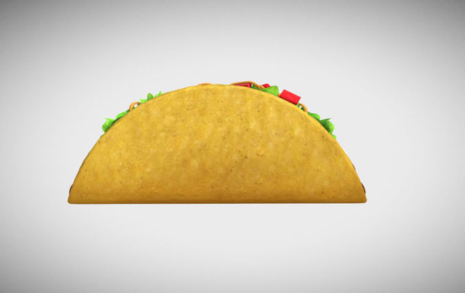 Taco Model 3D model 2
