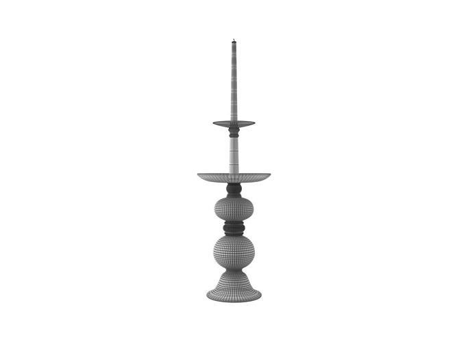 Addison Glass Candle Holders 3D model 3