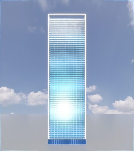 Parametric Building 1a6 3D model 2