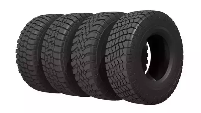 Generic off-road Tire pack  3D model 2
