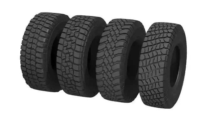 Generic off-road Tire pack  3D model 3