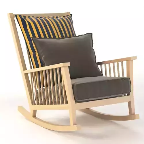 InOut 709 Gervasoni Rocking Armchair 3D model