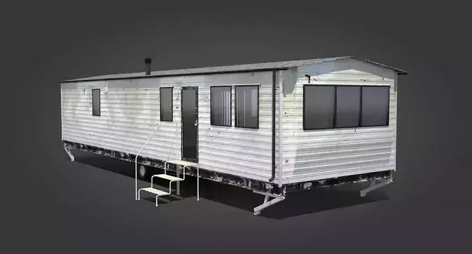 Old Mobile Home 3D model