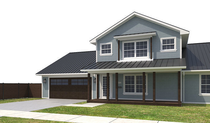 House-107 3D model 3