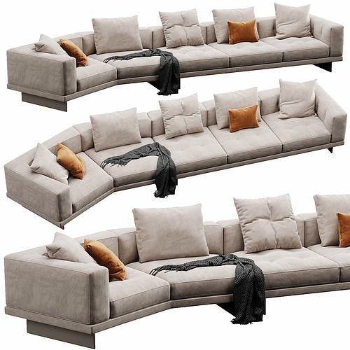 Dylan Sofa Set 01 3D model 3