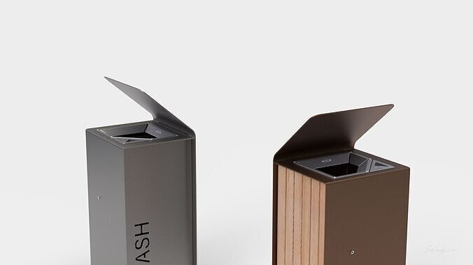 METALCO YES LITTER BIN COLLECTION 3D model 3