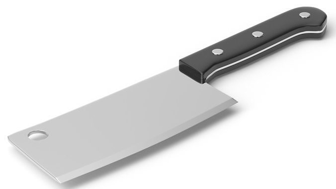 kitchen knifes 3D model 2