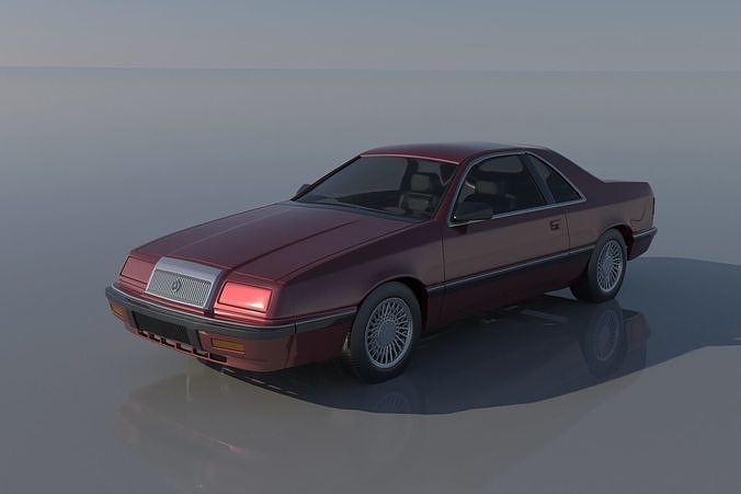 Chrysler LeBaron Coupe 1989 3D print model 2