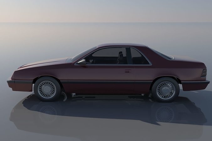 Chrysler LeBaron Coupe 1989 3D print model 3