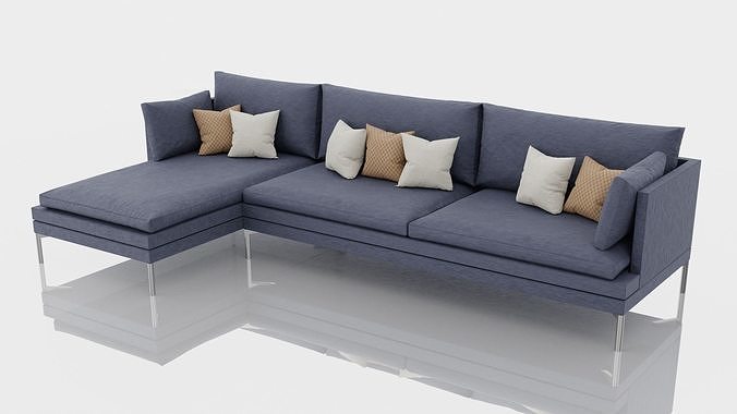 Corner Sofa 3D model 2