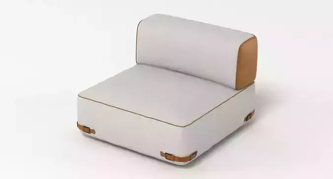 Fendi Soho Sofa 2 3D model