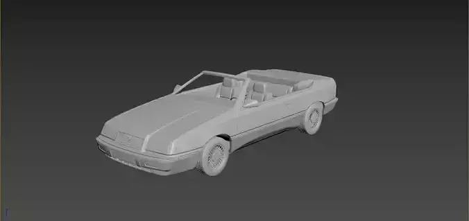 Chrysler Lebaron Gtc Convertible 3D print model