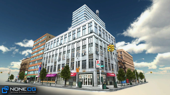 NYC Block 5 Unity Low-poly 3D model 2