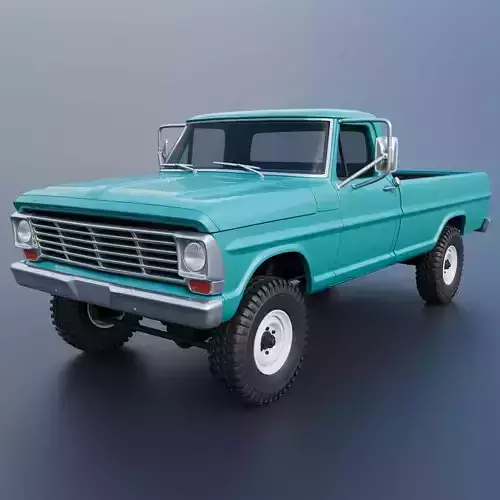 Pickup Truck F250 1969 3D print model